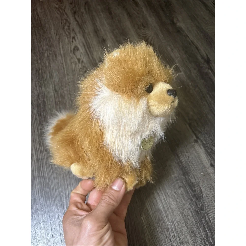 Aurora Miyoni Pomeranian Dog Plush Stuffed Animal REALISTIC  8 1/2